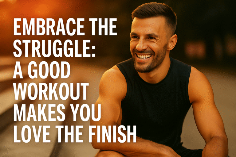 Happy guy after a workout
